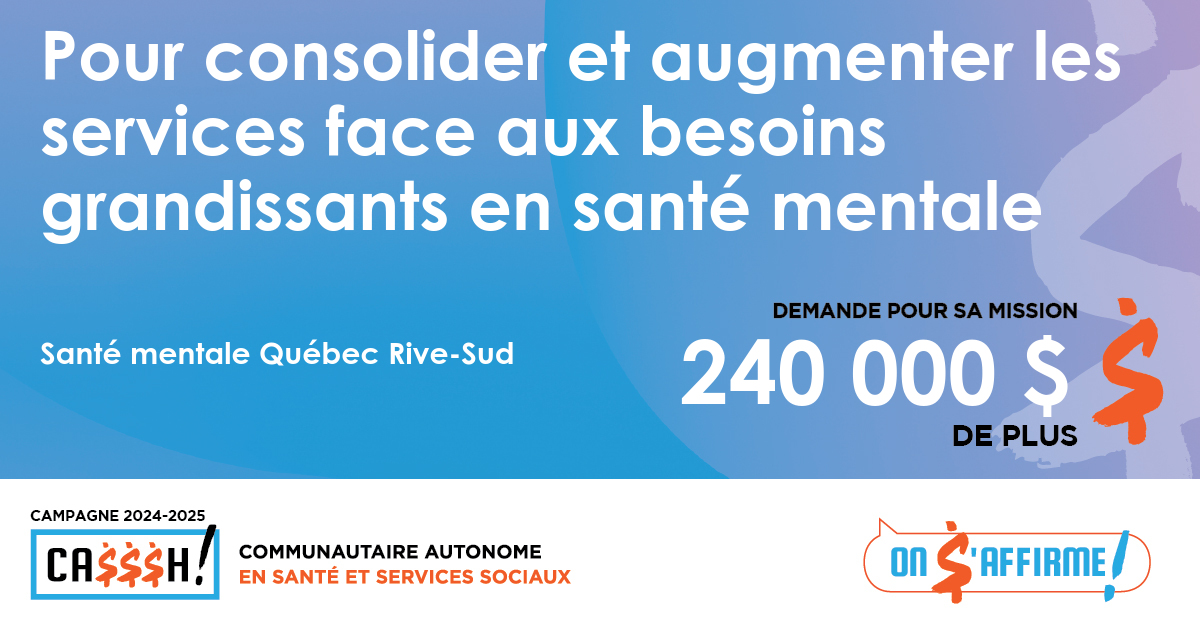 Santé mentale Québec Rive-Sud