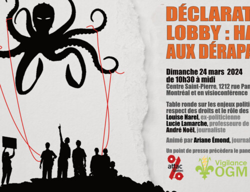 Table ronde « Lobby : halte aux dérapages! » le 24 mars 2024