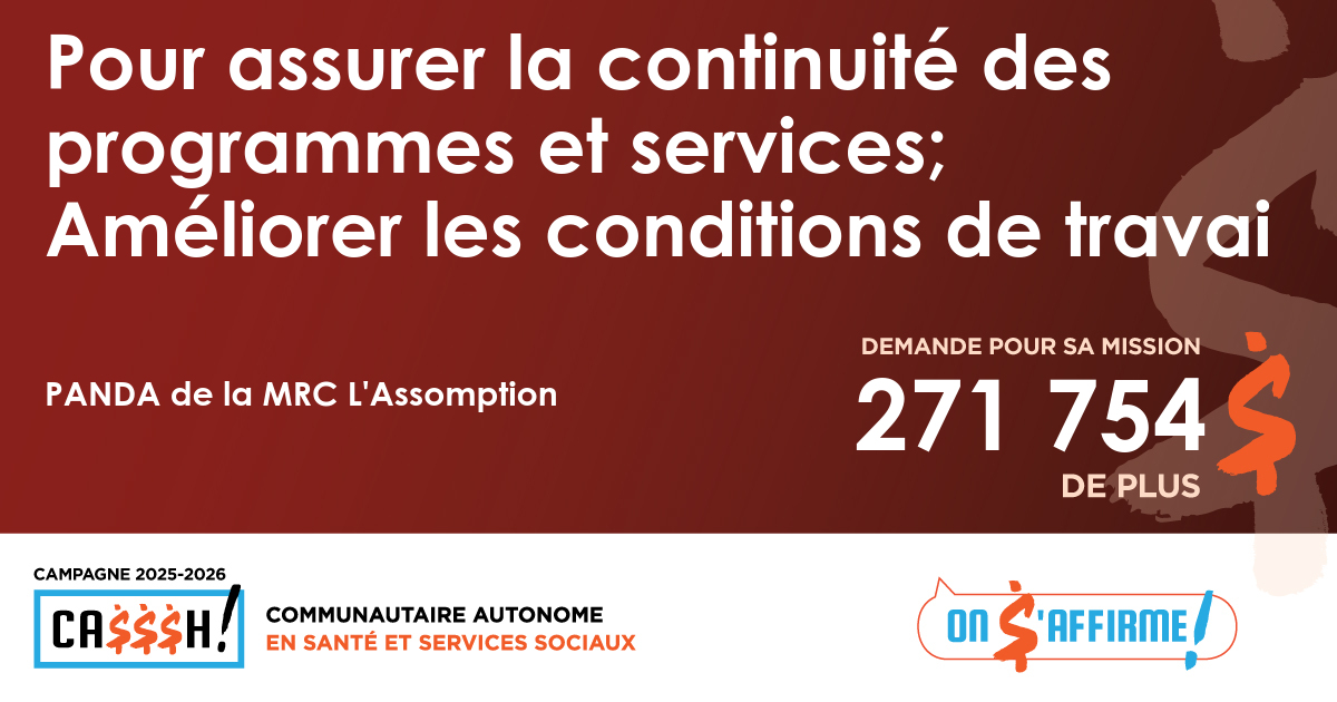 PANDA de la MRC L’Assomption