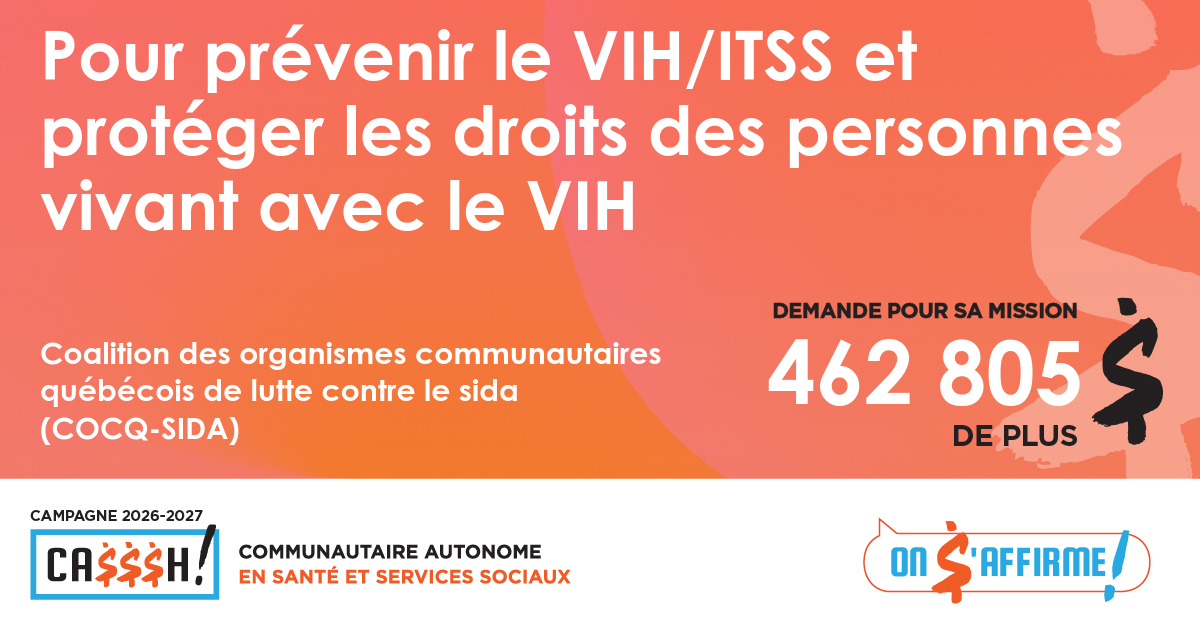 Coalition des organismes communautaires québécois de lutte contre le sida (COCQ-SIDA)