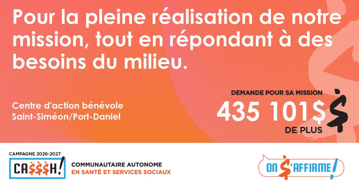 Centre d’action bénévole Saint-Siméon/Port-Daniel