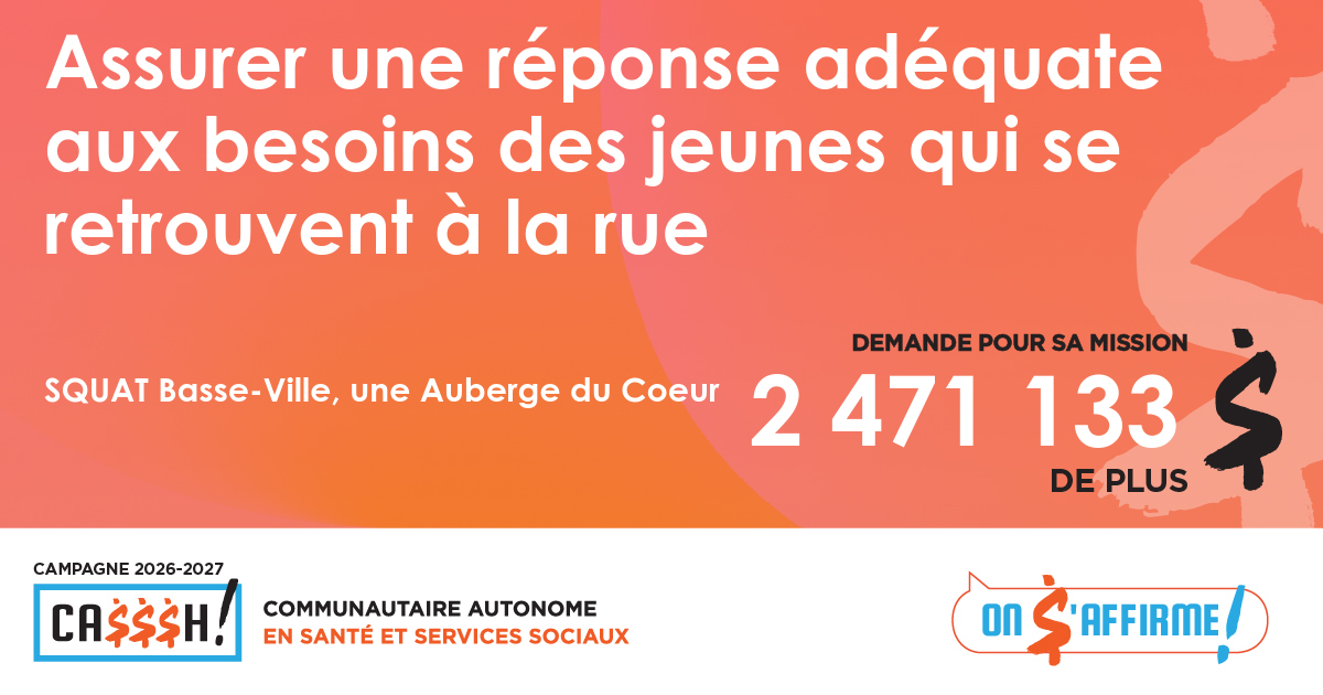 SQUAT Basse-Ville, une Auberge du Coeur