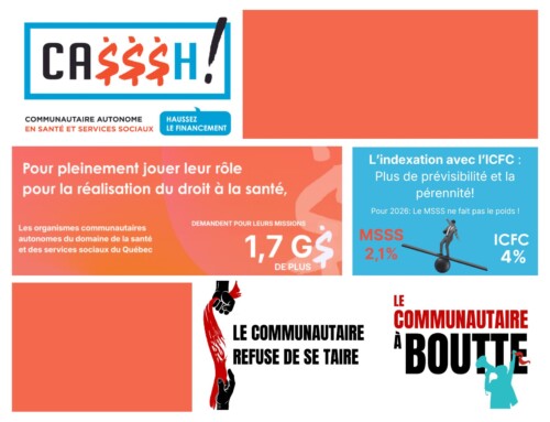 Santé et services sociaux : reconnaitre l’apport social des organismes communautaires autonomes